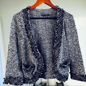 WHBM 3/4 length Sweater-Jacket